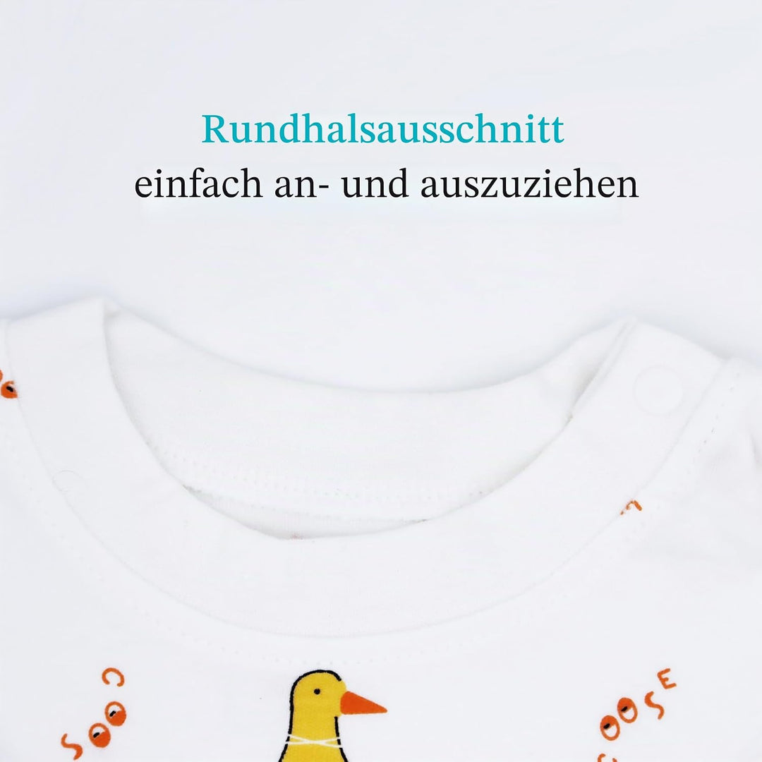 100% Baumwolle Baby Kinder Schlafanzüge Jungen Mädchen Pyjamas Set Langarm Nachtwäsche 1-2 Jahre Ent