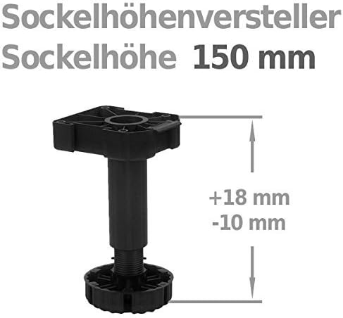 332519 40 er Set Sockelhöhenversteller 150 mm zum Anschrauben