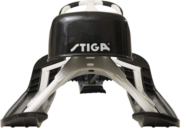 STIGA Erwachsene Schlitten Snowracer Rennrodel King Size GT Lenkschlitten Schwarz/Weiss Snow Racer K