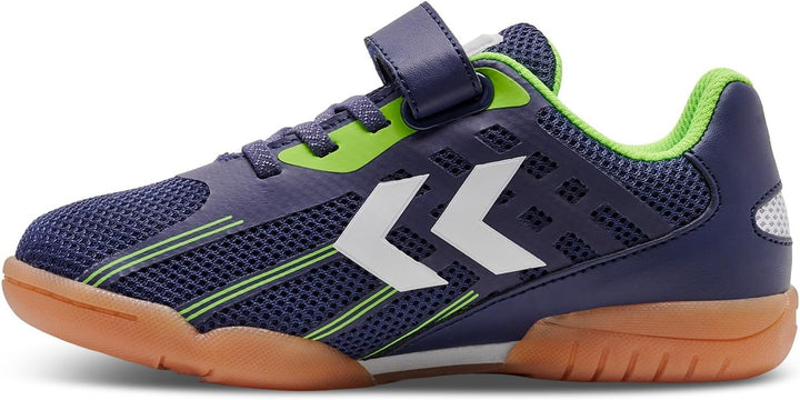 hummel Klettverschluss Multisport Shoe Root Elite Handball Kinder Grösse 28 EU Spectrum Blue, 28 EU