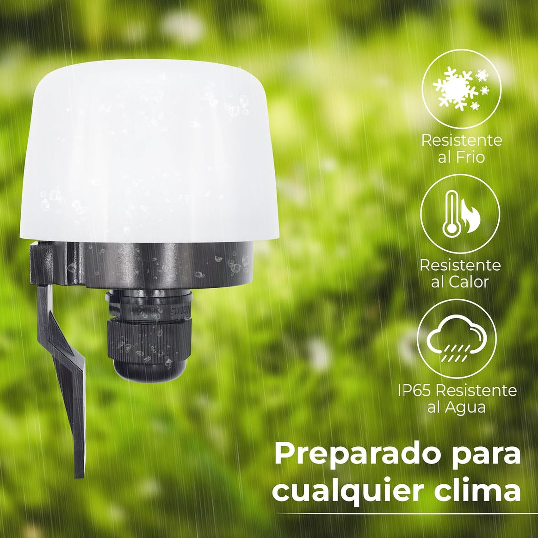 LED ATOMANT Packung mit 5 Dämmerungsmelder für den Aussenbereich, Fotozelle, photoelektrischer Senso