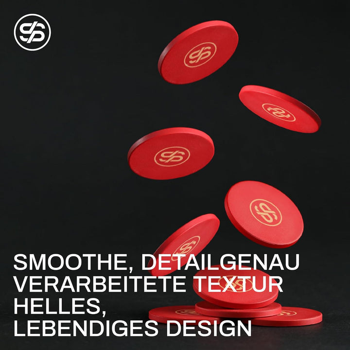 SLOWPLAY Godel Ceramic Poker-Chipsatz, 300 STK [ohne Werte], 39mm& 10g pro Chip | Verfügt über einen