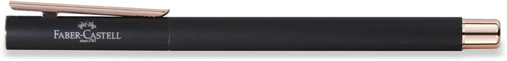 Faber-Castell 343102 - Füller Neo Slim Metall, Federbreite EF, schwarz mit rosegold Federbreite EF s