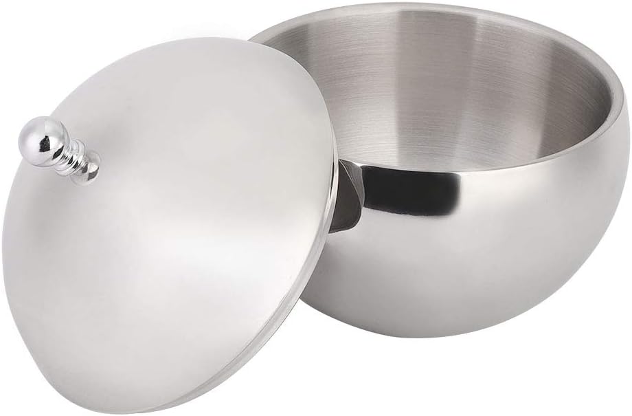 Alvinlite 2L Eiskübel mit Deckel, Eisbehälter für Eiswürfel, Edelstahl Behälter mit Deckel, Eiswürfe