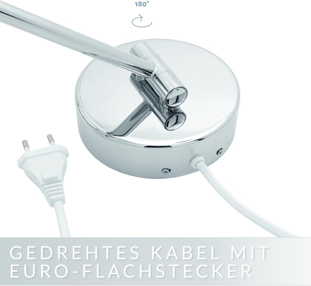 Libaro LED Kosmetikspiegel Siena Vergrösserungsspiegel 7 Fach Wandmontage Dimmerfunktion Auto-Off (m