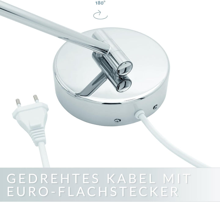Libaro LED Kosmetikspiegel Siena Vergrösserungsspiegel 7 Fach Wandmontage Dimmerfunktion Auto-Off (m