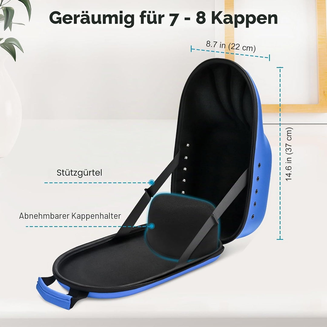 ProCase Baseball Cap Organizer, Hut Reise Case Hat Carrier Aufbewahrungstasche für 6-7 Caps, Huthalt