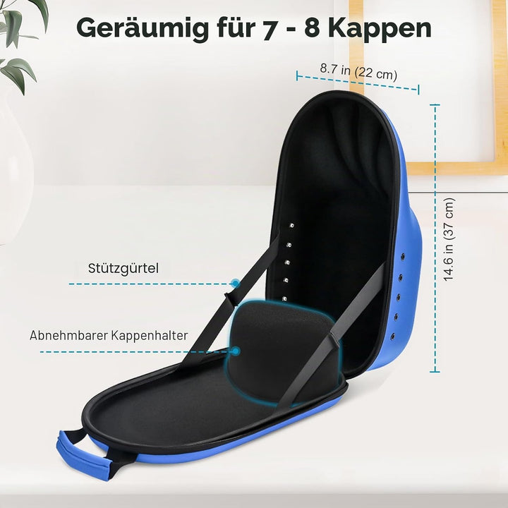 ProCase Baseball Cap Organizer, Hut Reise Case Hat Carrier Aufbewahrungstasche für 6-7 Caps, Huthalt