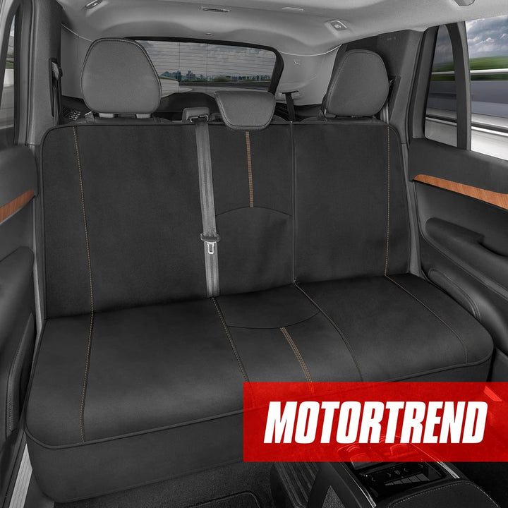 Motor Trend SpillGuard Wasserdichter Vorder- und Rücksitzbezug Beige M268 Beigefarbene Nähte, Beigef