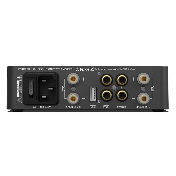 SMSL A100 Verstärker Hifi Stereo, Hifi Verstärker Verwendet Infineons Chip MA12070, 2 * 80W Ausgangs