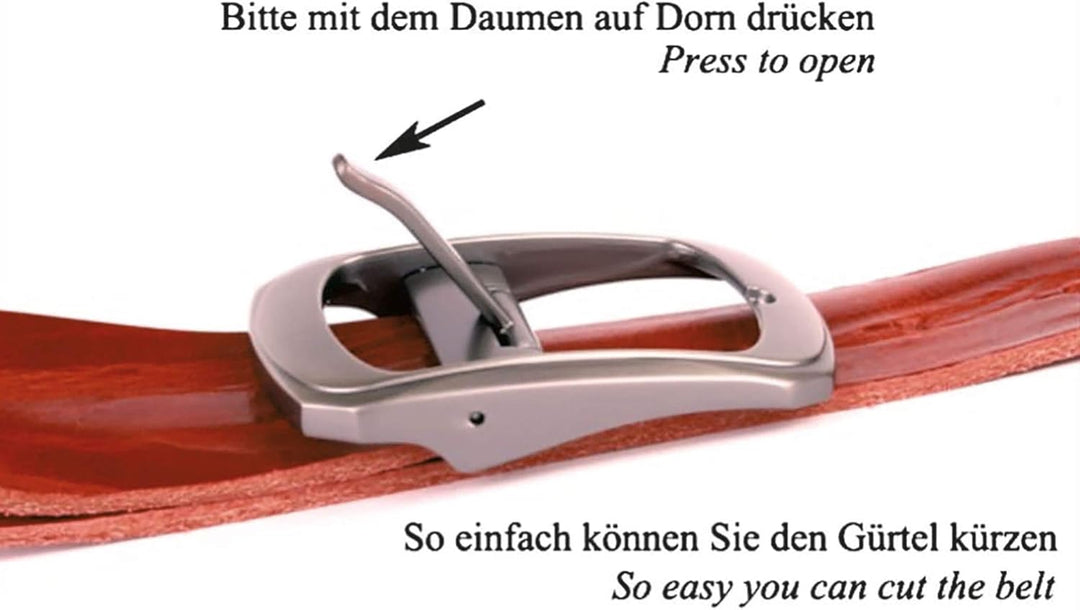 Anthoni Crown Herren Ledergürtel Gürtel 85 Grün, 85 Grün