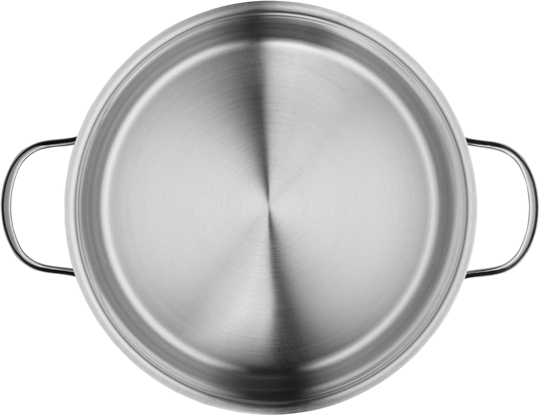 WMF Aparto Kochtopf gross 24cm, mit Glasdeckel, Fleischtopf, Induktionsgeeignet, 5,7l, Cromargan Ede