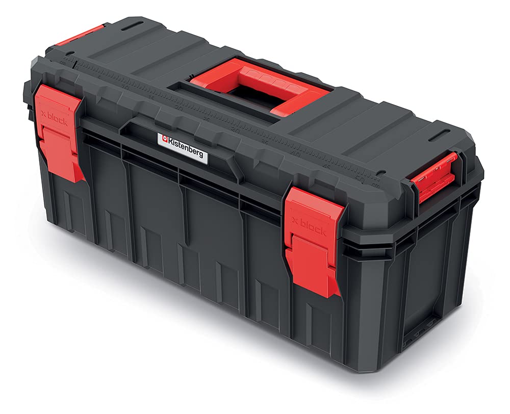 Werkzeugkasten kistenberg S Block ALU LOG massiv Baukastensystem 28x65x31,4 65 x 28 x 31,4 cm, 65 x