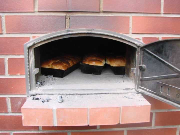 Sellon24® Backofentür aus Gusseisen Ofentür Pizzaofentür Steinofentür Brotofen H1004