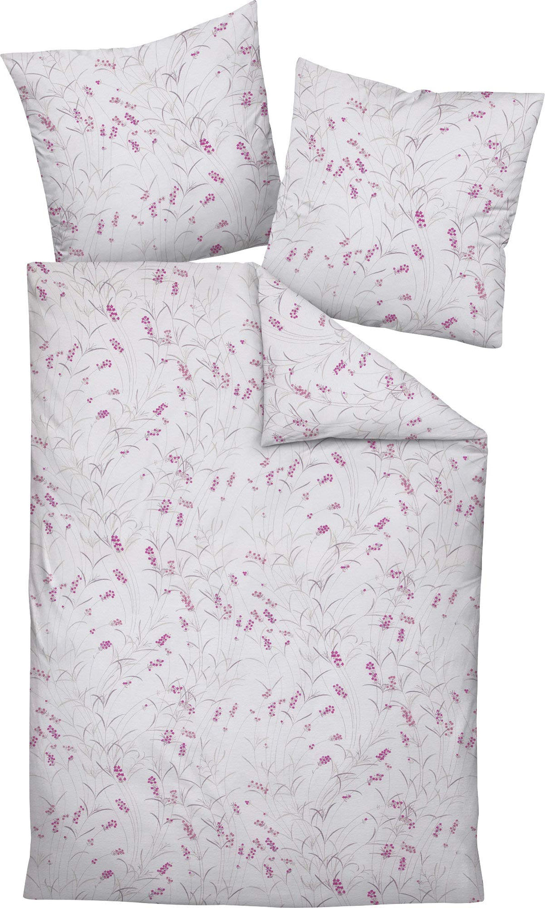 Janine Design Mako-Soft-Seersucker Bettwäsche Tango 20070 rot Fuchsia 1 Bettbezug 155 x 220 cm + 1 K