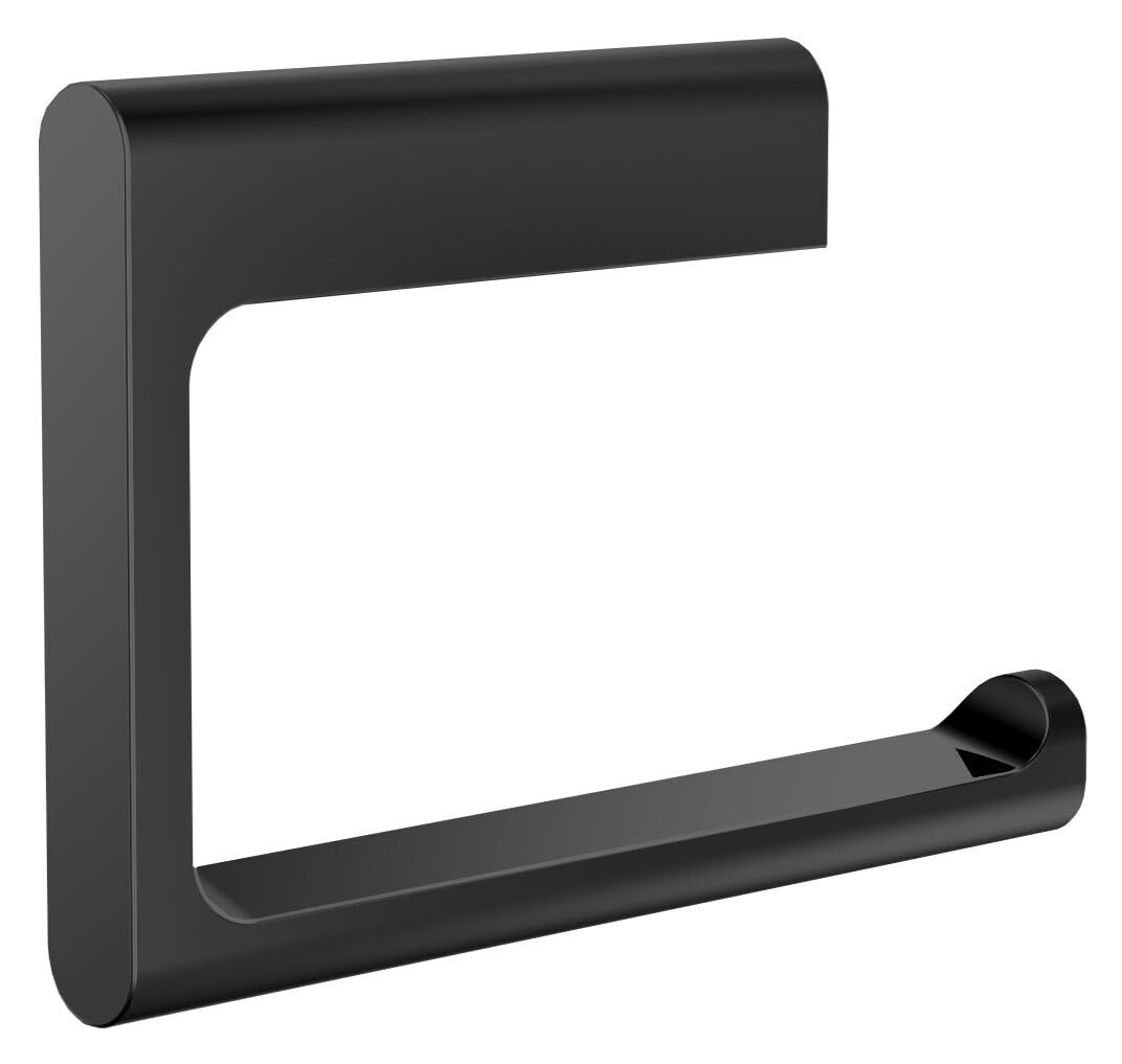 EMCO Flow Toilettenpapierhalter zur Wandmontage, markanter Papierhalter ohne Deckel, hochwertige WC