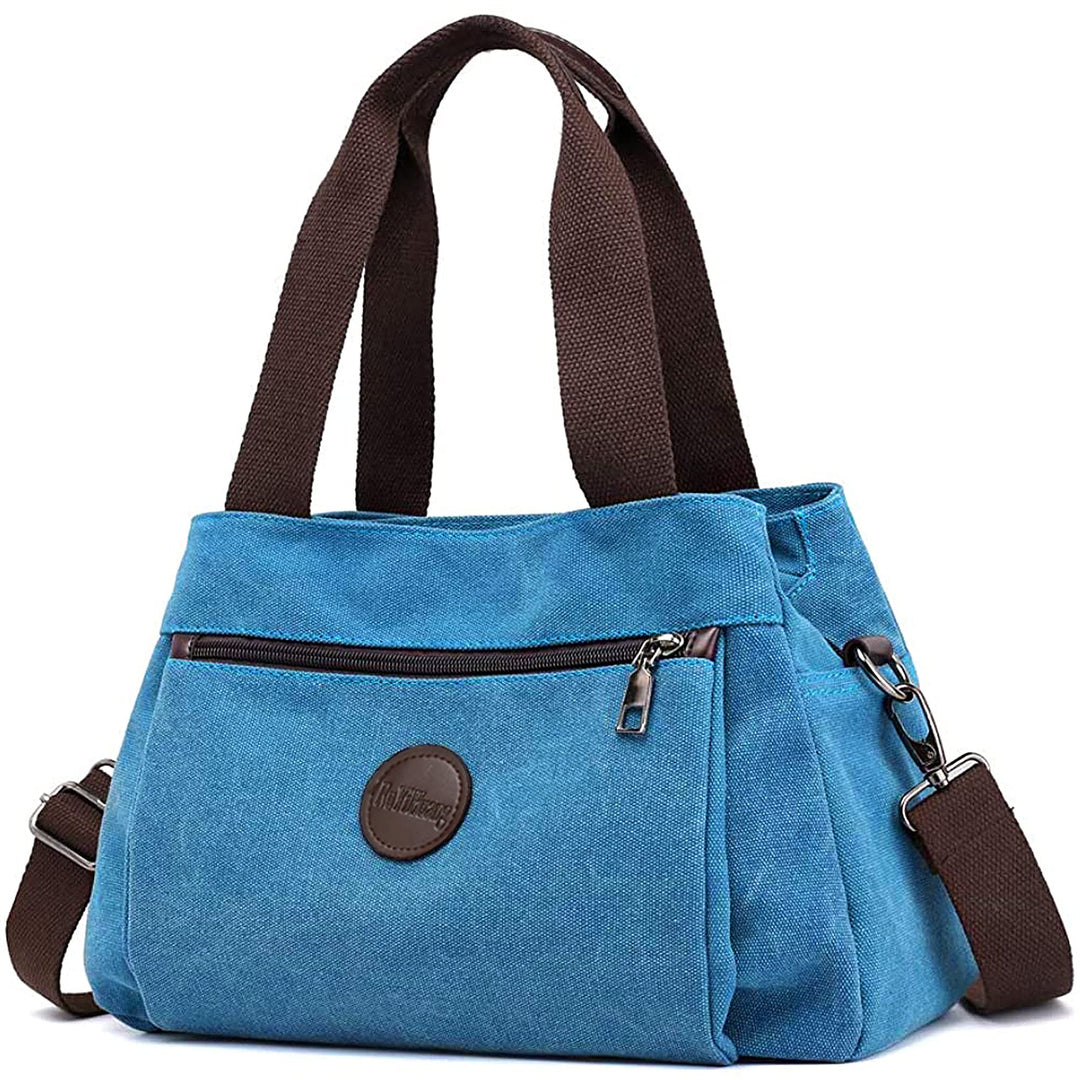 DORRISO Mode Umhängetasche Damen Canvas Handtasche Reise Schultertasche Casual Multifunktionale Umhä