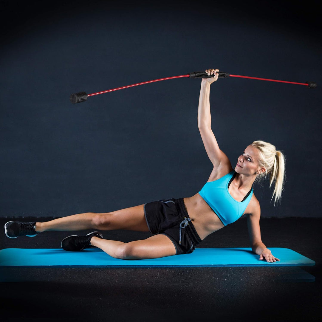 Relaxdays Unisex Relaxdays Swingstick Fitness Schwingstab f r Vibrationstraining Tiefenmuskulatur fl