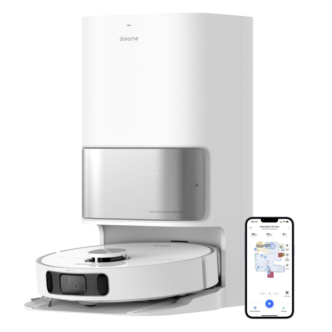 Dreame L10s Ultra Saugroboter mit Wischfunktion und automatische (Staubentleerung, Wischpads Selbstr