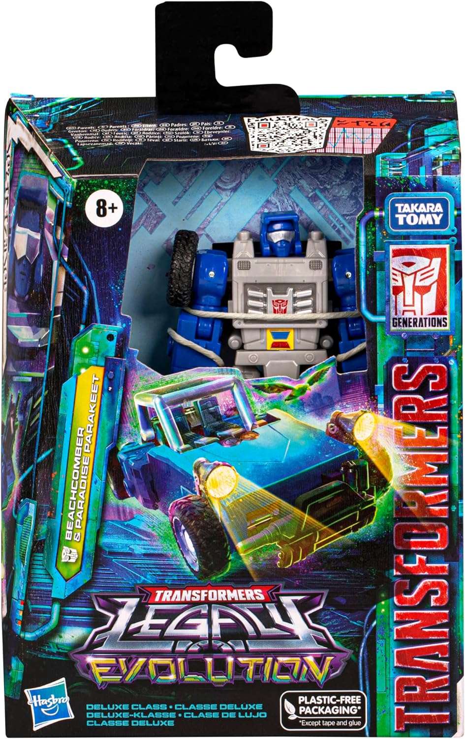Transformers Legacy Evolution Deluxe-Klasse Beachcomber &amp; Paradise Parakeet, 14 cm grosse Action-Fig