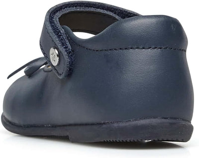 Naturino Ballet-Ballerinas aus Kalbsleder mit Schleife, 19 EU Blau