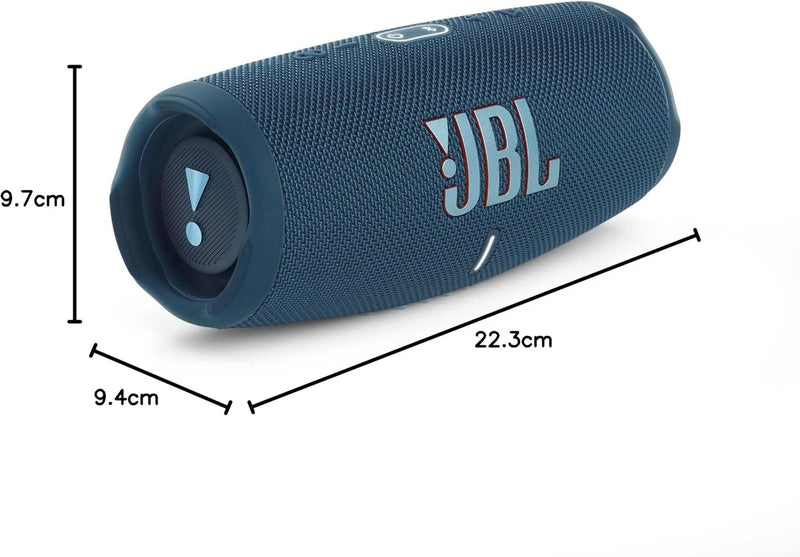 JBL Charge 5 Bluetooth-Lautsprecher in Petrol-Blau – Wasserfeste, portable Boombox mit integrierter