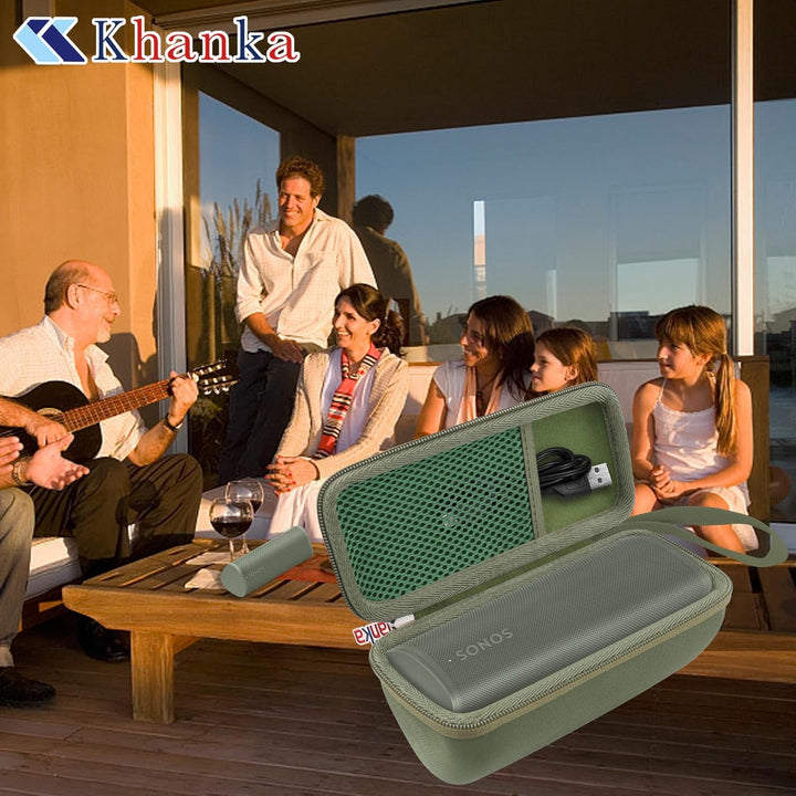 Khanka Hartschalen-Reiseetui Ersatz für Sonos Roam Bluetooth-Lautsprecher Grün, Grün