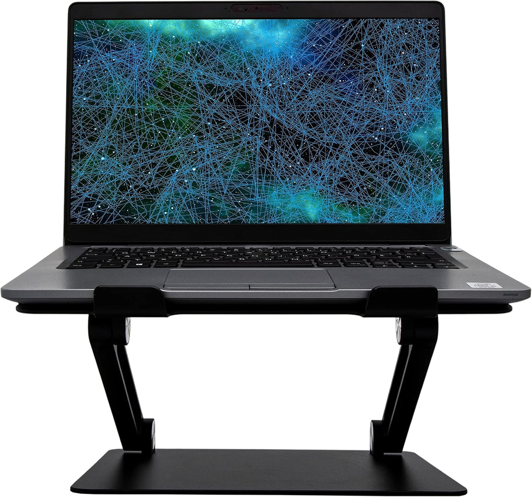 Konsol Laptopständer, Faltbarer Laptop-Riser, verstellbare Winkel, Aluminium leicht und langlebig, L