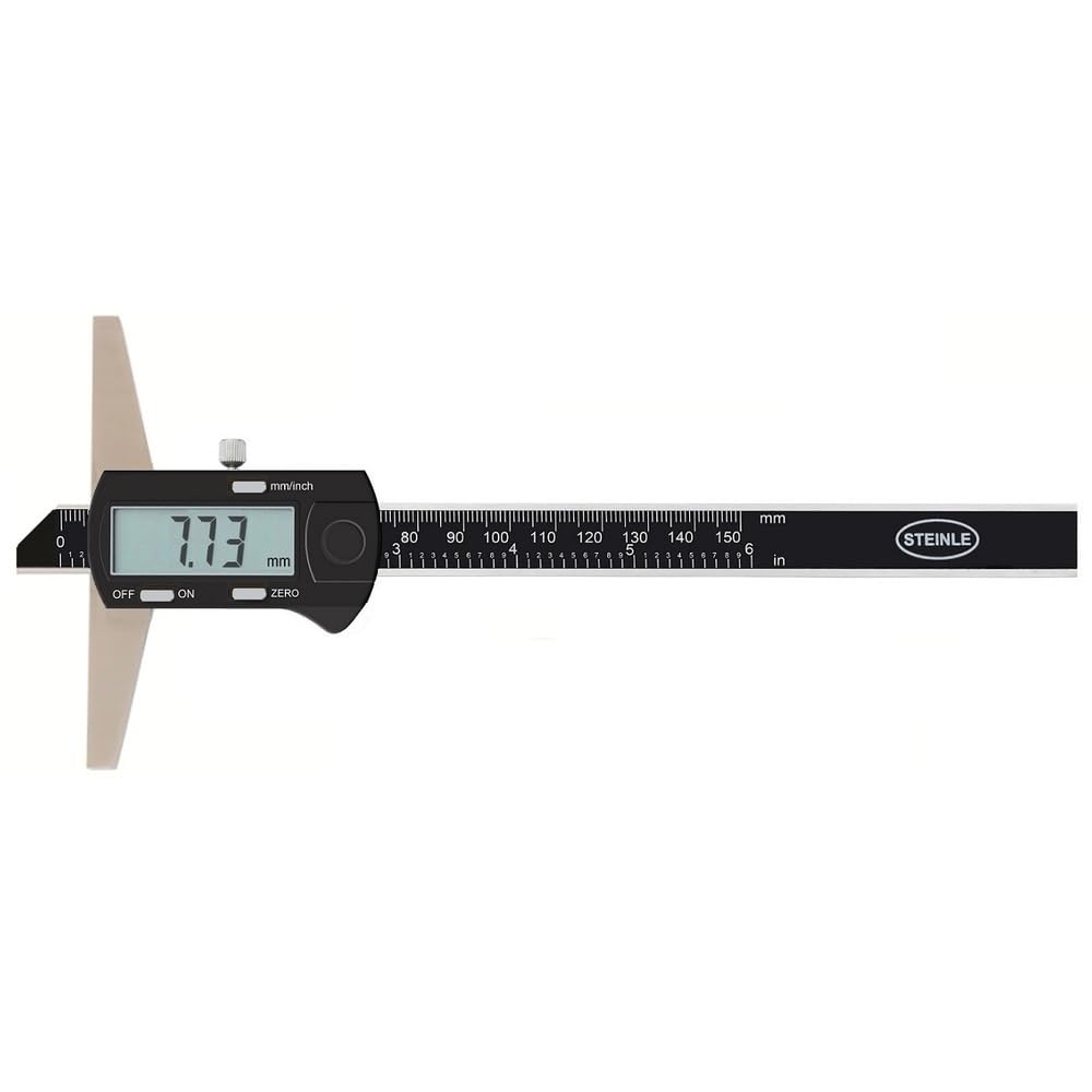 STEINLE 1640 Tiefenmessschieber Tiefenmessschieber Tiefenlehre digital 150 mm