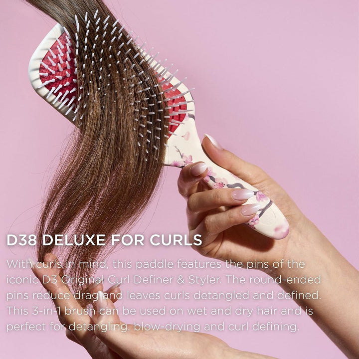 Denman Detangling &amp; Styling Hairbrush, D38, Cherry Blossom