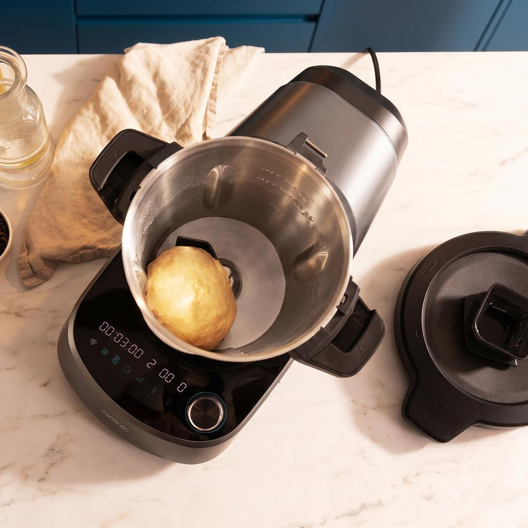Cecotec Smarte Küchenmaschine Mambo 11090 Daily. 37 Funktionen | WLAN App-Steuerung, 3,3 L Edelstahl