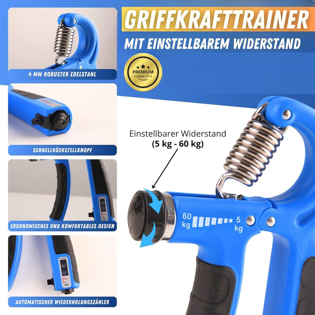 Handgriff Trainer Unterarmtrainer, Grip Trainer & Hand Gripper für Griffkraft Training, Finger und A