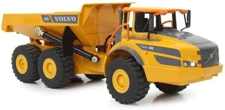 JAMARA 405056 - Muldenkipper Volvo A40G 1:20 2,4GHz- originalgetreue Knicklenkung, Kippmulde hoch /