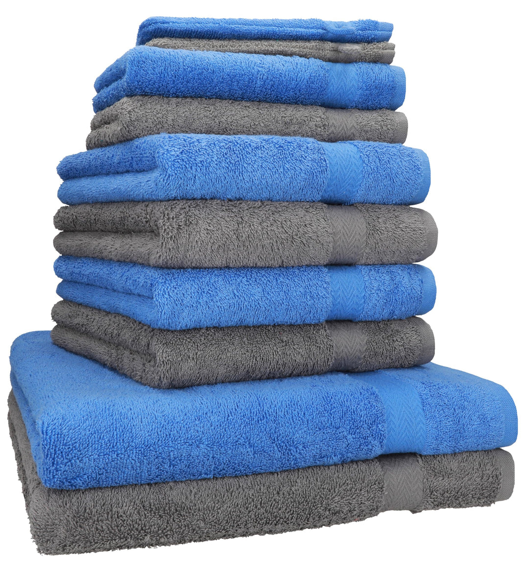 Betz 10-TLG. Handtuch-Set Premium 100% Baumwolle 2 Duschtücher 4 Handtücher 2 Gästetücher 2 Waschhan