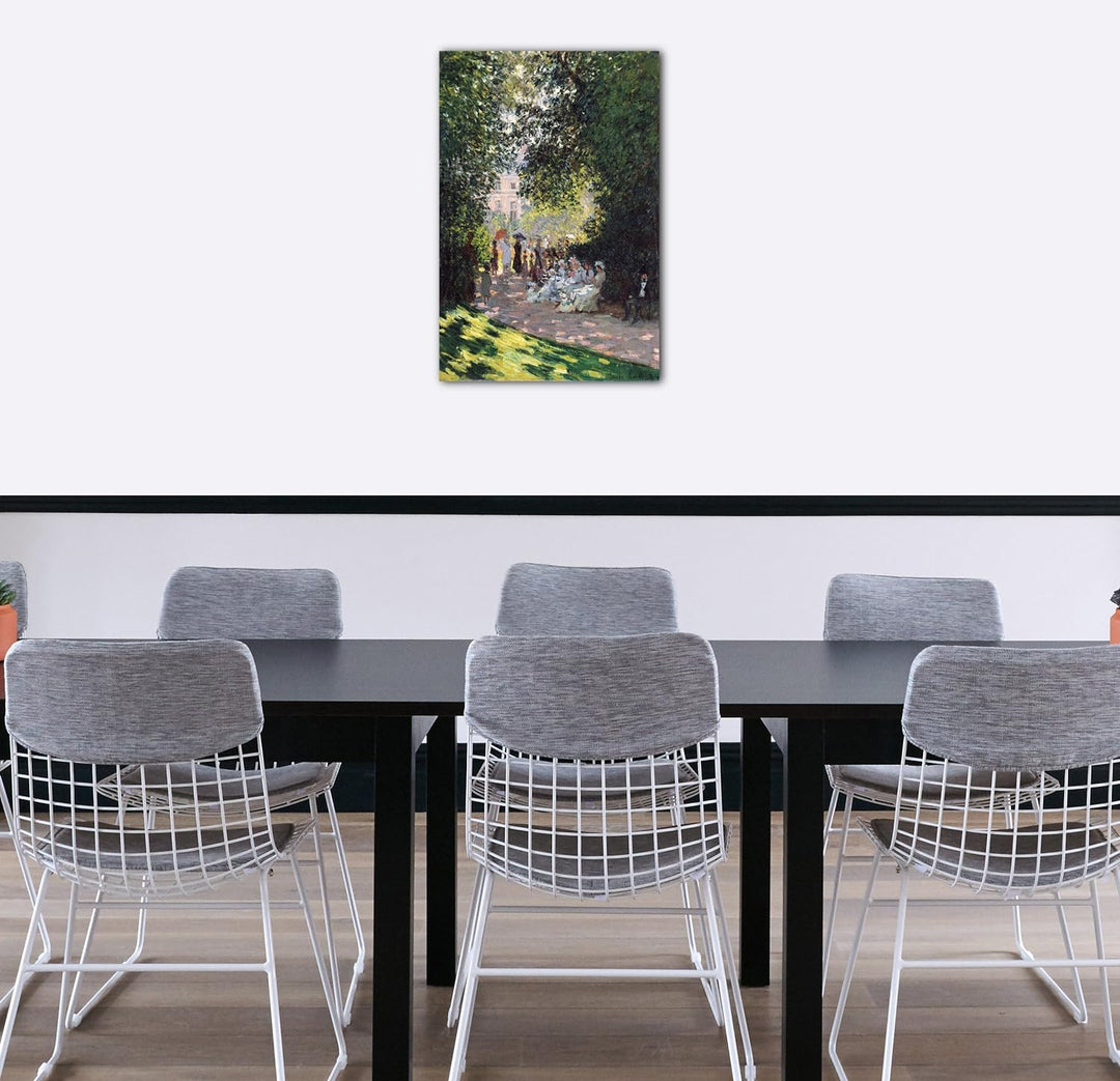 Printed Paintings Leinwand (40x60cm): Claude Monet - Der Park Monceau (1878) 40x60 cm, 40x60 cm