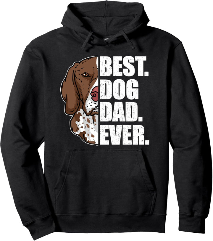 Best Dog Dad Ever Lustiges Vatertag Hund Deutsch Kurzhaar Pullover Hoodie