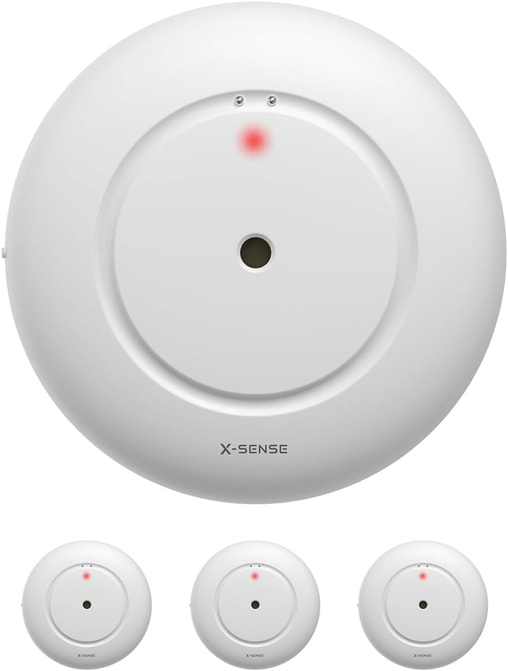 X-Sense Standalone Wassermelder mit Batterie, Wassersensor IP66, Mini-Wasserdetektor mit 110 dB Audi