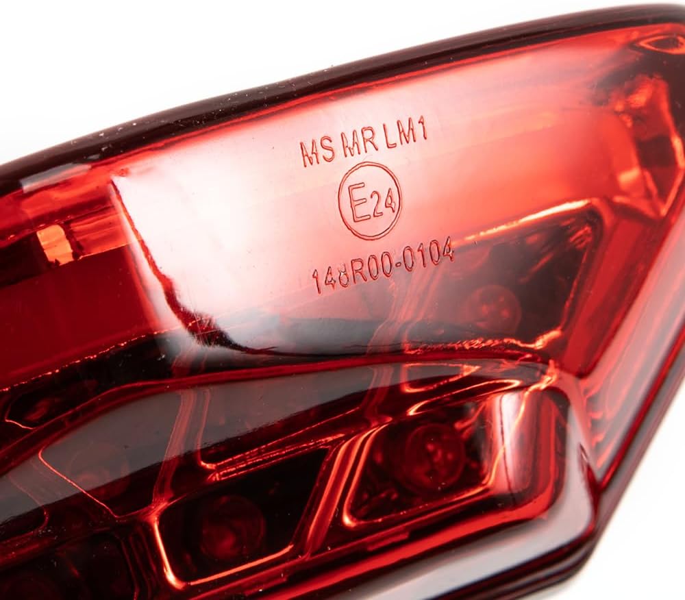Motorrad Rücklicht LED rot Bremsleuchte hinten Kennzeichenleuchte Tagfahrlicht Universal für 12V Mot