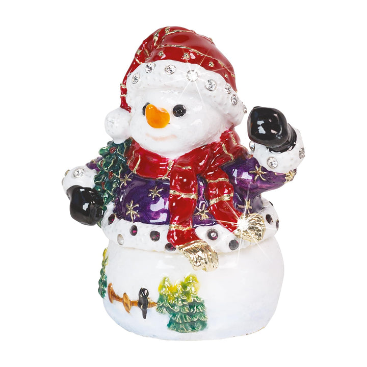 Craycombe Trinkets Schmuckkästchen Schneemann und Schal 6076