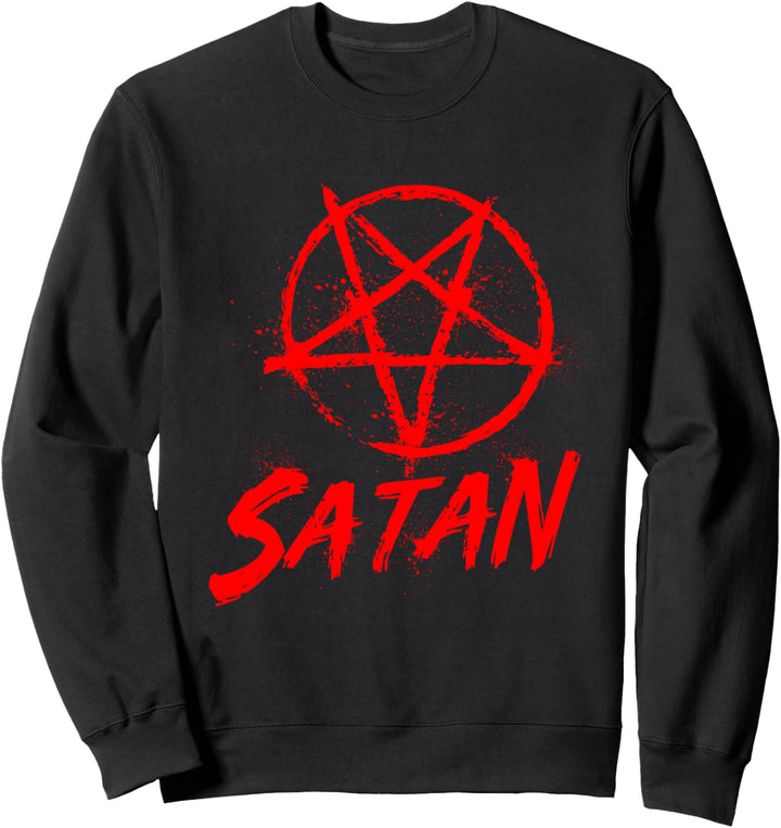 Evil Devil Occult Upside Down Pentagram Satanic Satan Sweatshirt