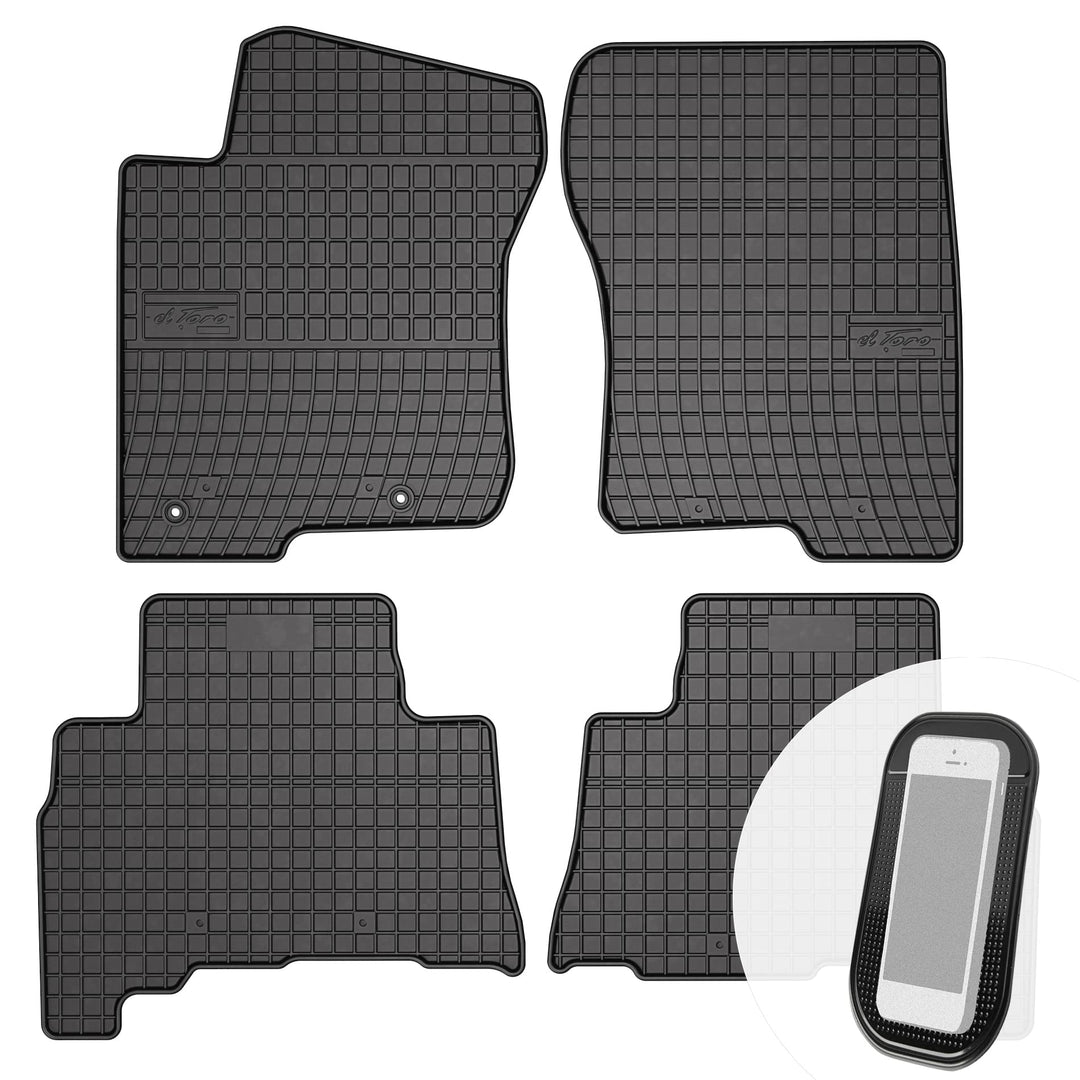 Gummimatten Auto Fussmatten Gummi Automatten Passgenau 4-teilig Set - passend für Toyota Land Cruise