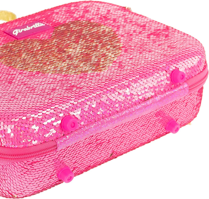 Nice Group – Girabrilla Schminkkoffer – Make-up-Koffer 02550C – Rosa Herz Gold, Rosa/goldfarbenes He