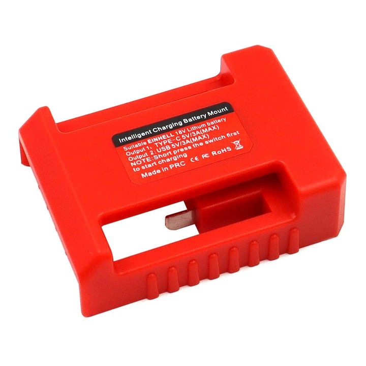 Namvo 2 STK. USB-Akkuadapter für Einhell 18 V Power X-Change Akkusystem mit USB- und Typ-C-Schnellla