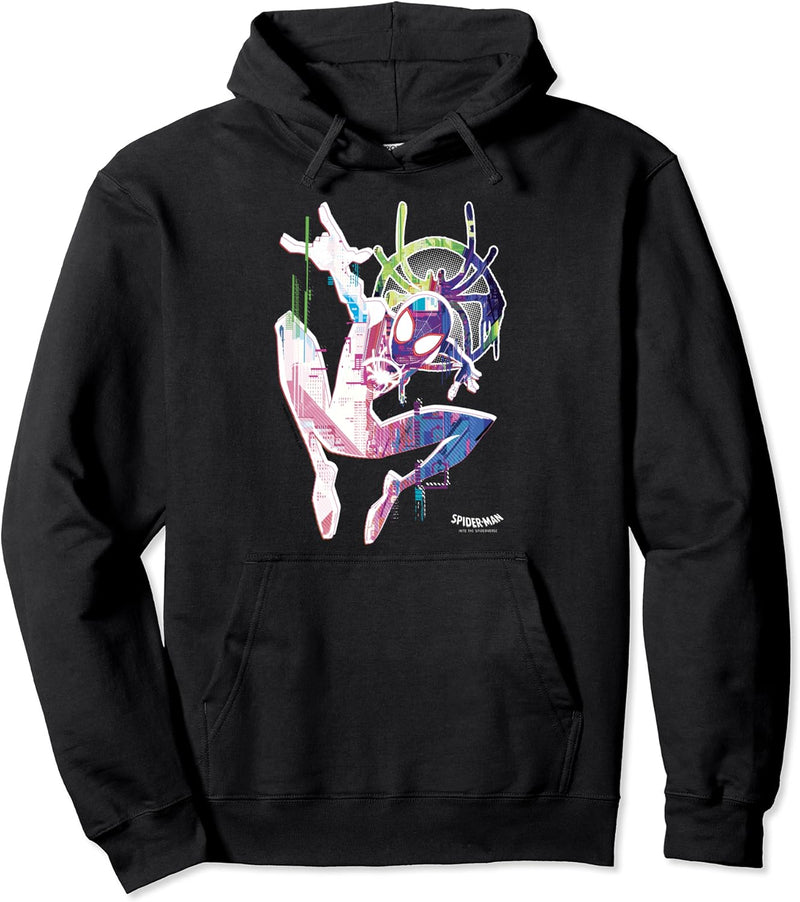 Marvel Spider-Man Spiderverse Watercolor Spidey Pose Pullover Hoodie