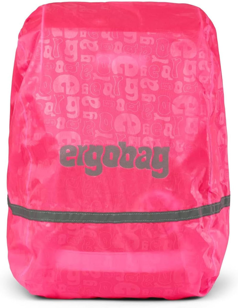 ergobag Regenschutz für Schulranzen für Rucksack und Schulranzen, wasserdicht, mit Reflektoren und G