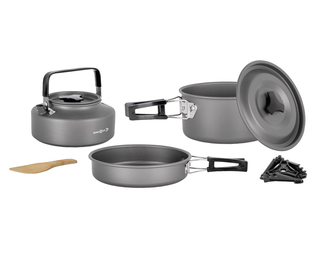 Brunner 0802024N Popote Outdoor Aluminium Packpot Ultralite 18 für 3/4 Personen