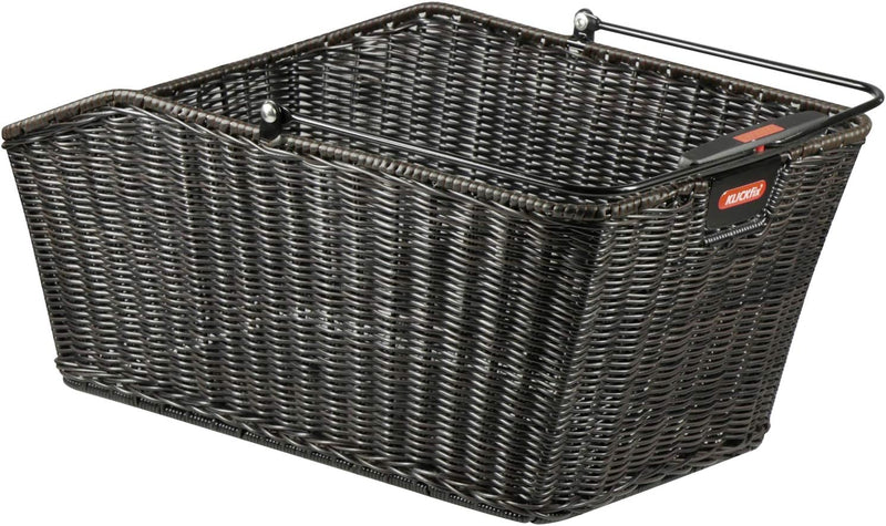 KLICKfix Unisex – Erwachsene Hinterradkorb-2128051930 Hinterradkorb, schwarz, 44x24x20cm
