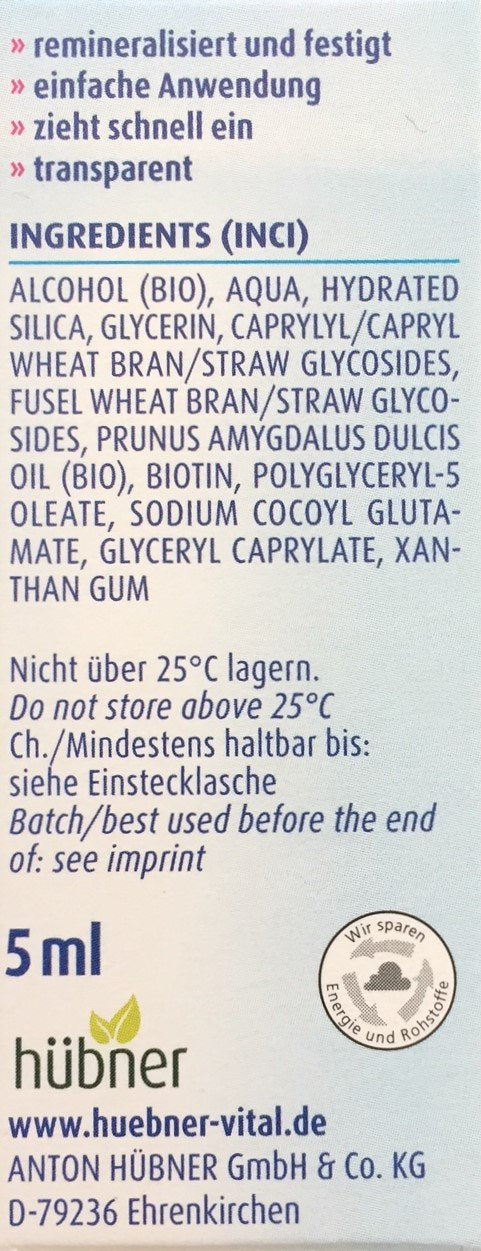 Hübner Silicea Nagel Aufbau Serum, 3 x 5ml