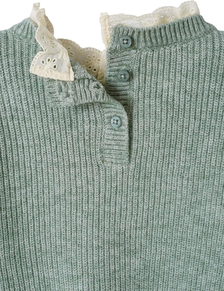 Vertbaudet Baby Pullover mit Volantkragen, Capsule Collection Mama, Tochter & Baby, 3 Jahre Weidengr