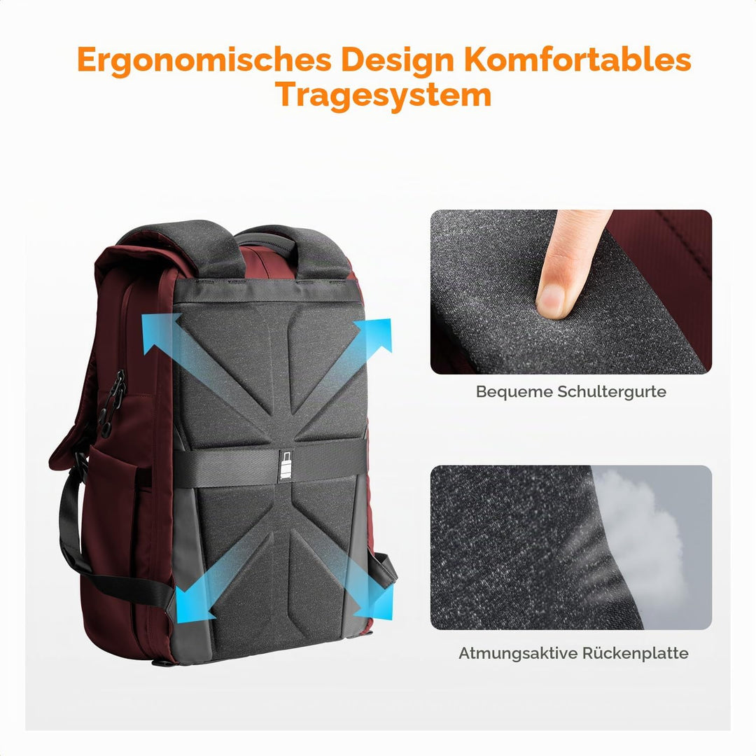 K&amp;F CONCEPT Kamerarucksäcke 20L, Grosse Camera Backpack 15,6 Zoll Laptopfach, Spritzwassergeschutzt